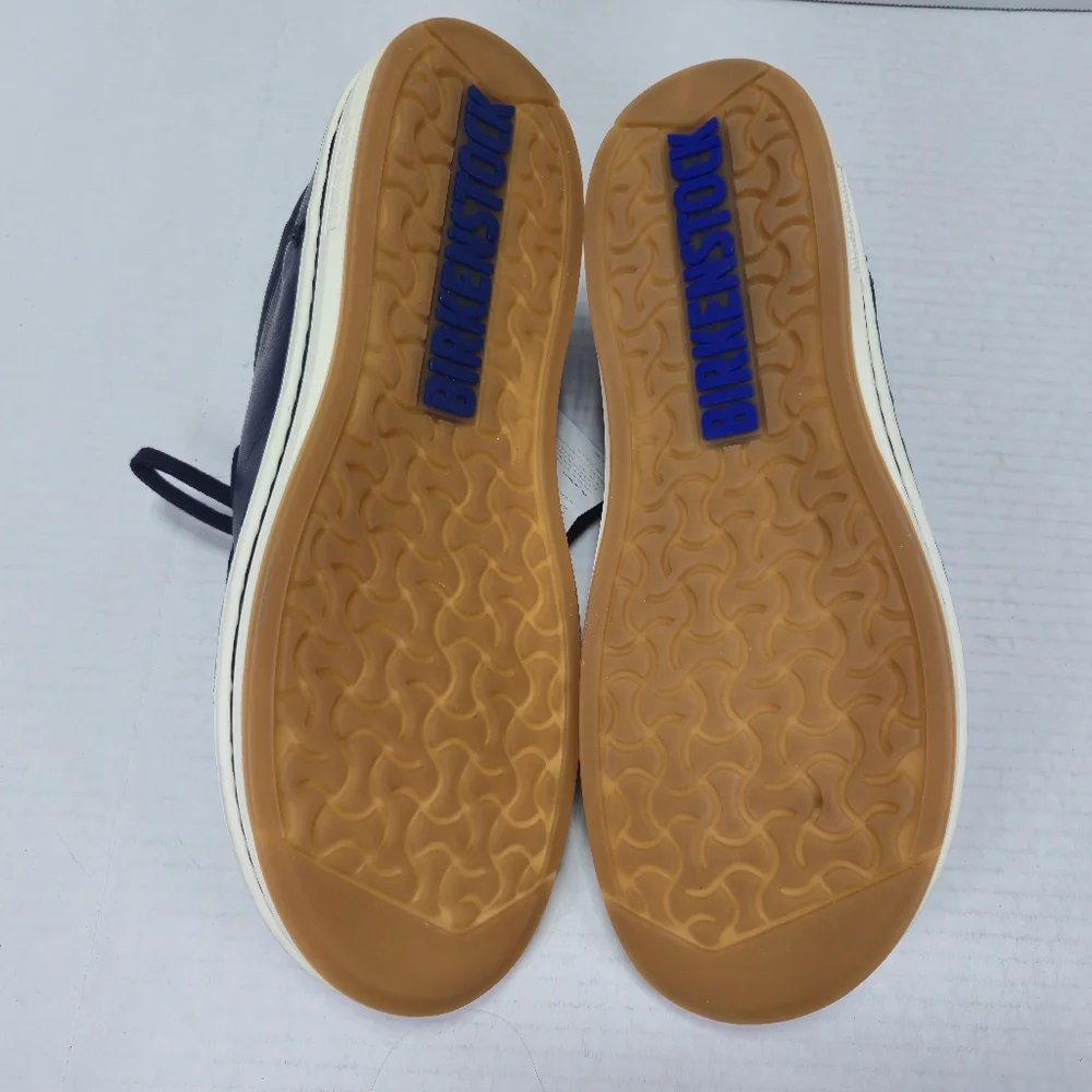 Birkenstock Unisex Pasadena Blue Leather Oxford Slipon Shoes EU 41 reg US W10/M8